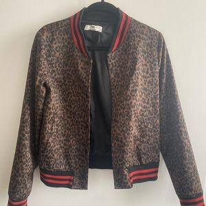 Bailey 44 Leopard Jungle Bomber Jacket